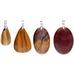 Pendente Cabochon di Jasper Mokaita
