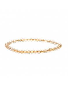 4mm Heated Citrine Bracelet