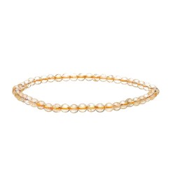 Bracciale in Citrino Riscaldato 4mm