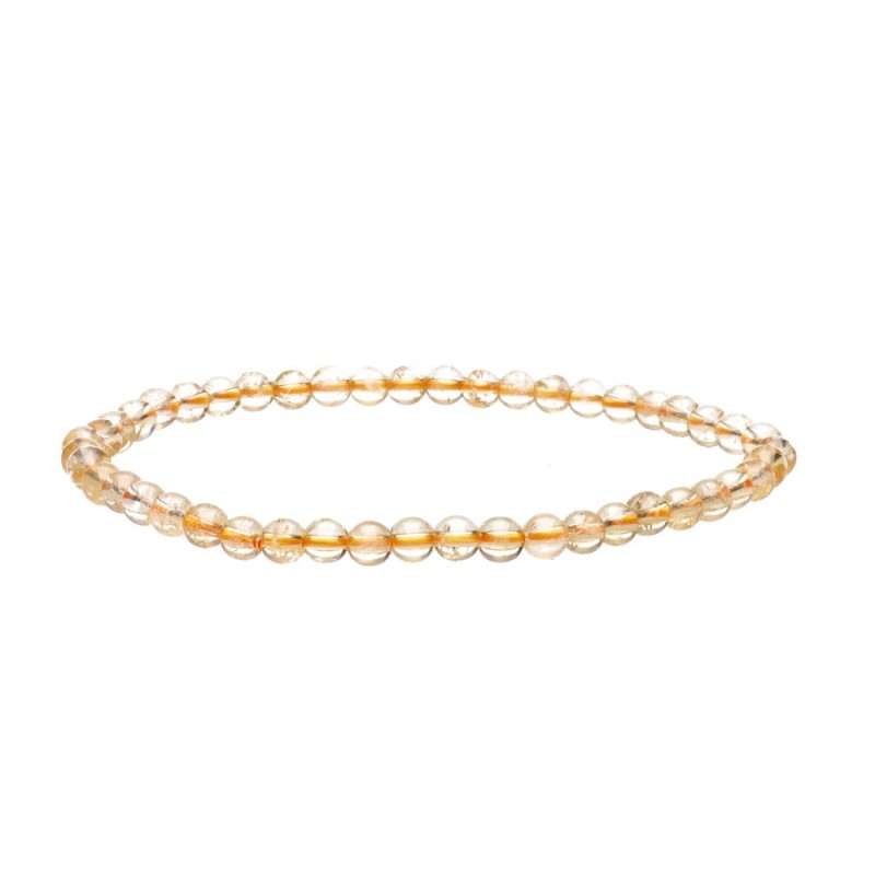 Bracciale in Citrino Riscaldato 4mm