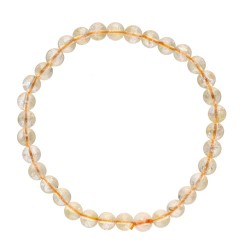 Bracciale in Citrino Riscaldato 6mm