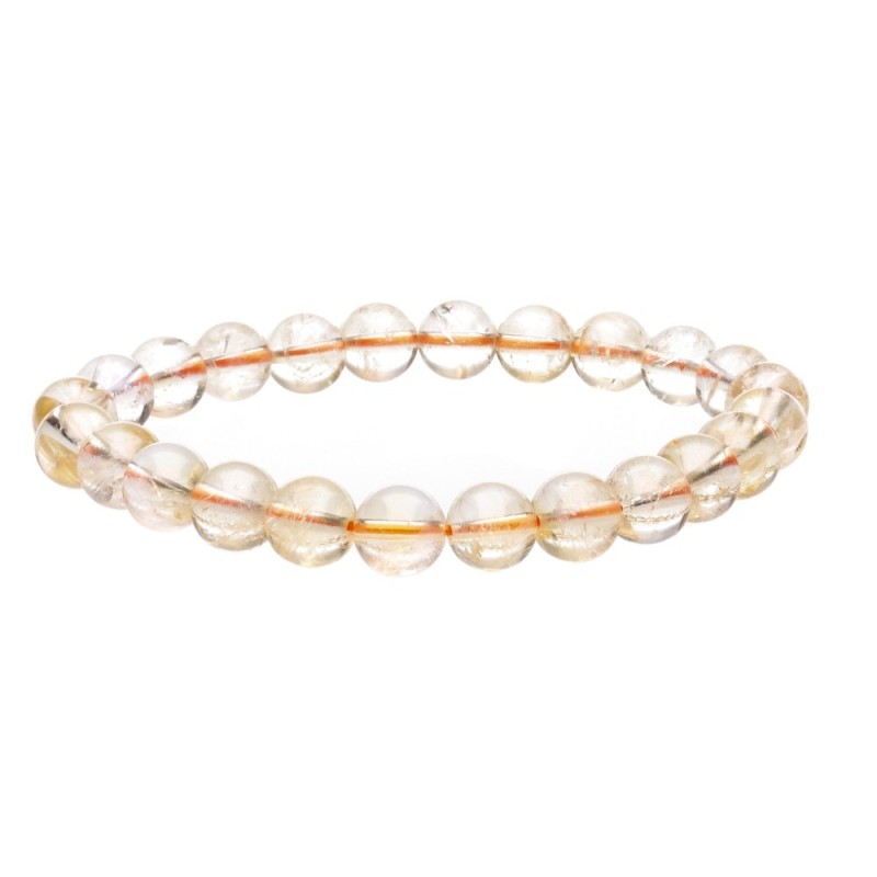 Bracciale in Citrino Riscaldato 8mm