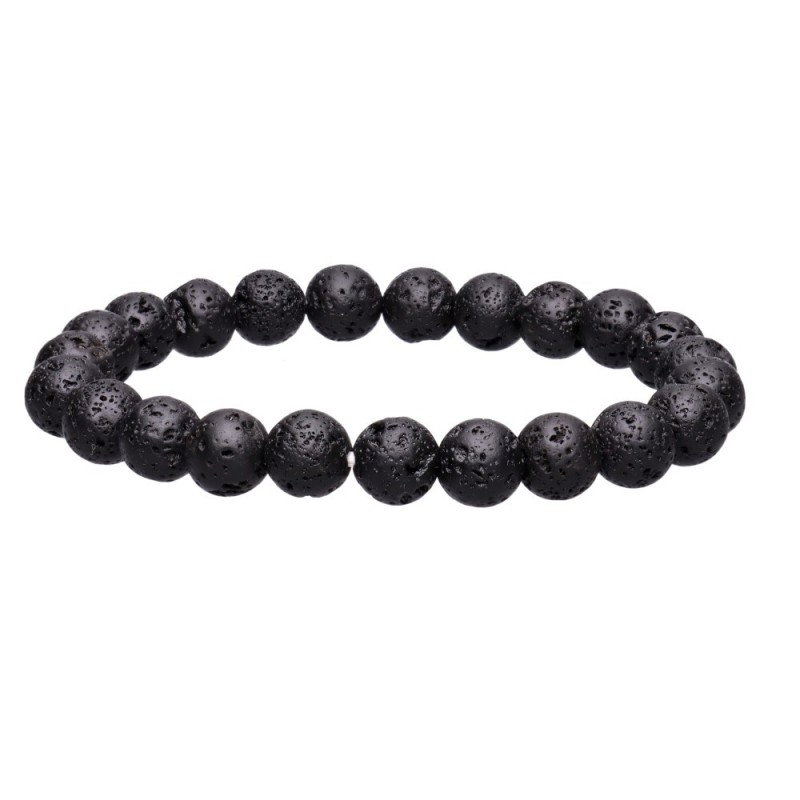 Bracciale in Lava 8mm