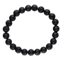 Bracciale in Lava 8mm