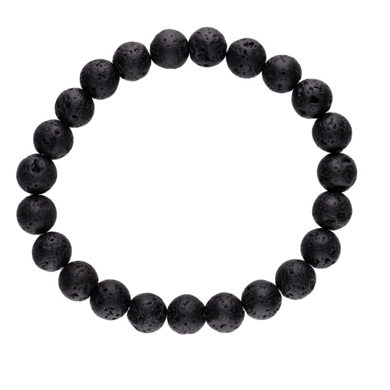 Bracciale in Lava 8mm