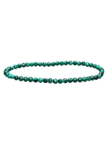 Bracciale sfaccettato di Malachite 3mm