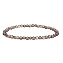 Pulsera Facetada de Cuarzo Ahumado 3mm