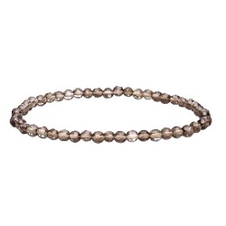 Bracciale Faccettato in Quarzo Fumè 3mm