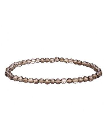 Pulsera sfaccettata di Quarzo Fumé 3mm