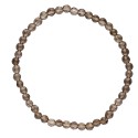Smoky Quartz Faceted Bracelet 3mm