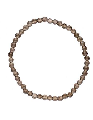 Pulsera sfaccettata di Quarzo Fumé 3mm