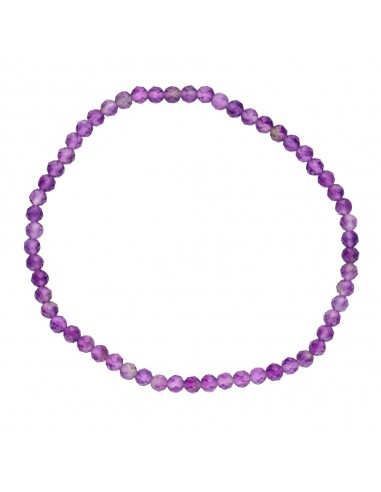 3mm Amethyst Faceted Bracelet