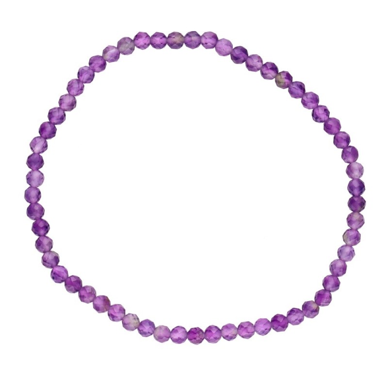 Bracciale Facetato di Ametista 3mm