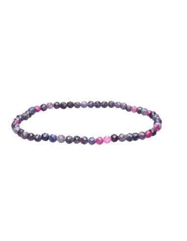 Bracciale sfaccettato multicolore in...
