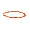 Bracciale Faccettato in Cornalina 4mm