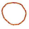 Bracelet de cornaline à facettes 4mm