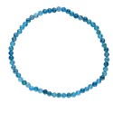Bracelet à facettes en apatite foncée 3mm