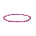 Pulsera Facetada de Rubí 3mm