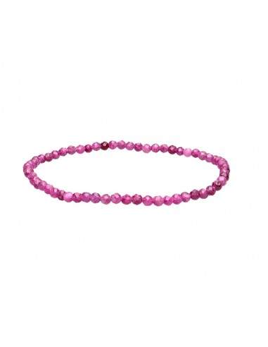 Bracciale Sfaccettato di Rubino 3mm
