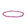 Bracelet à facettes en rubis 3mm