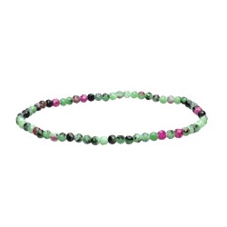 Bracciale Facettato di Rubino con Zoisite 3mm