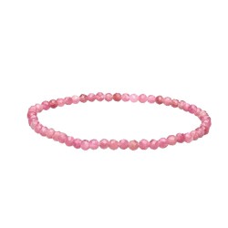 Bracciale Faccettato in Tormalina Rosa 3mm