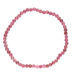 Bracciale Faccettato in Tormalina Rosa 3mm