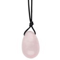 Uovo Yoni Piccolo in Quarzo Rosa con Foro