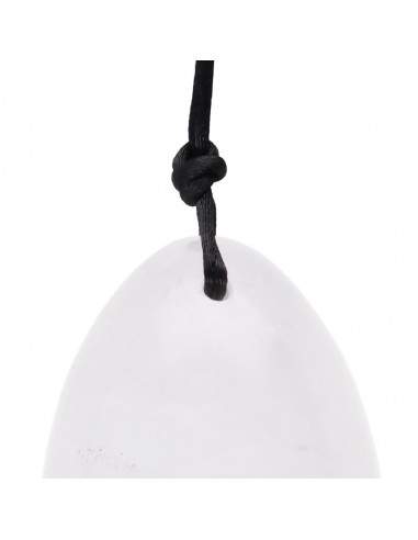 Petit oeuf de Yoni en quartz blanc...