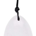 Medium White Quartz Yoni Egg with Hole