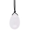 Large White Quartz Yoni Egg with Hole