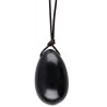 Ovo yoni médio obsidiano com buraco