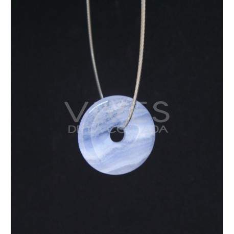 Calcedonia Azul Donut Pequeño