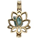 Colgante de Bronce con Mineral Aleatorio