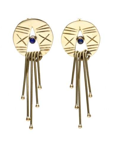Pendientes de Bronce con Mineral...