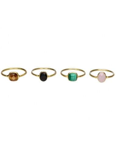 Anello con Minerale Casuale in...