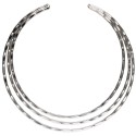 Rigid Silver Plated Necklace -2-