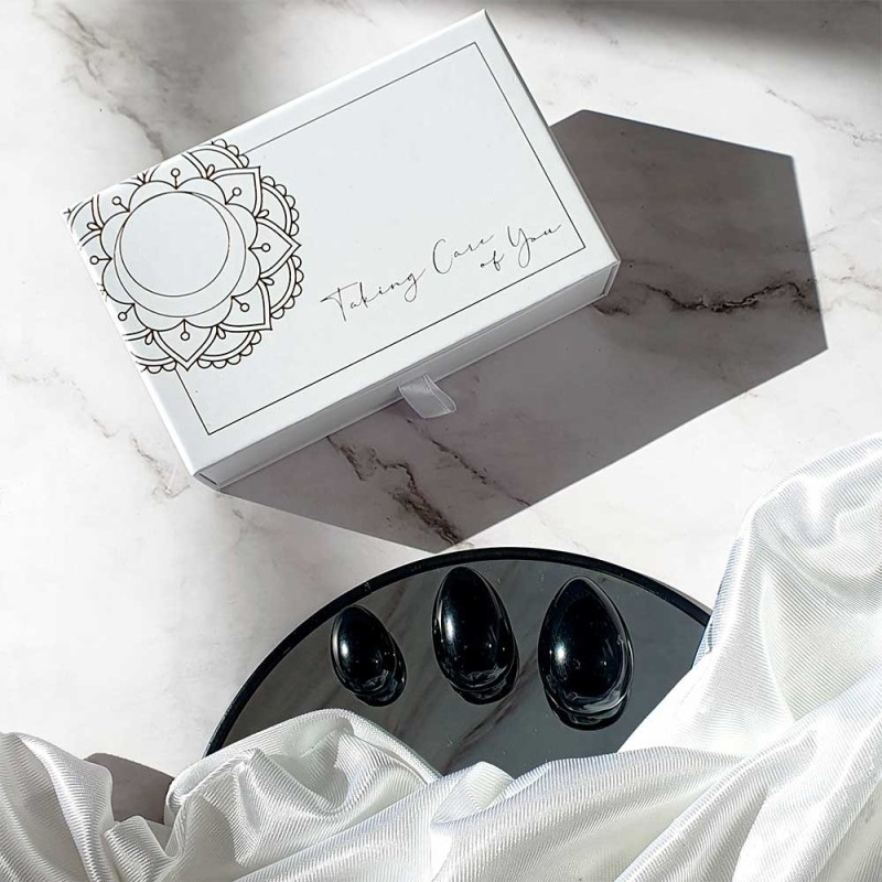 Pacchetto Uova Yoni in Obsidiana