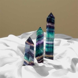 Punte Lucide di Fluorite Arcobaleno