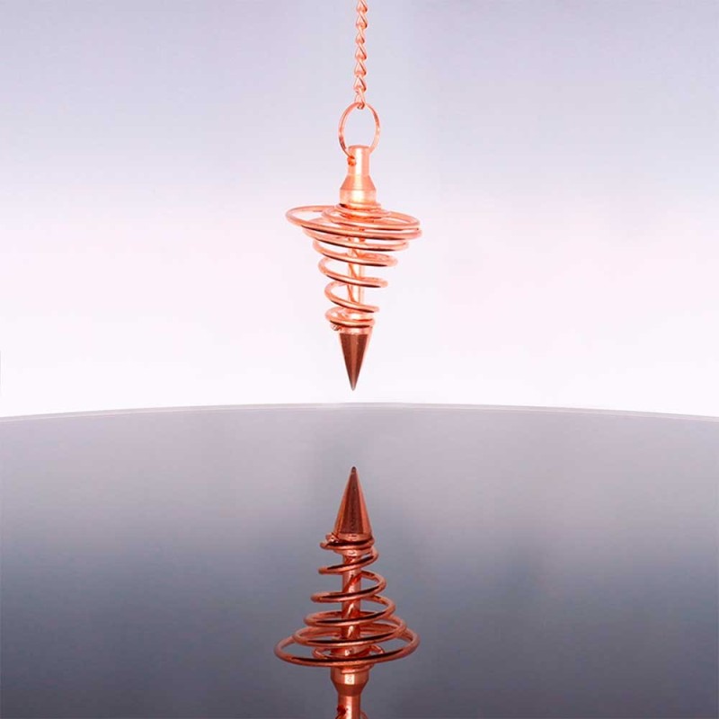 Pendolo Spirale Grande in Rame (PEND144)