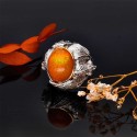 Anello Opale Dragon Skin in Argento Sterling 925 e Oro (U57)