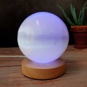 LED Base Lamp Kit with Selenite Sphere