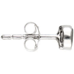 Orecchini a bottone in opale in argento sterling 925