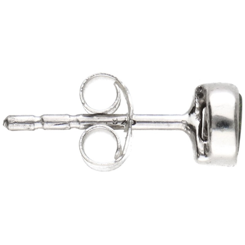 Orecchini a bottone in opale in argento sterling 925