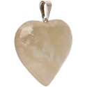 Colgante de Corazón de Citrino Calentado