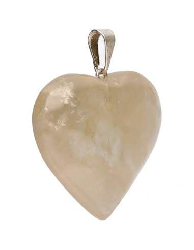 Ciondolo Cuore di Citrino Riscaldato