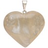 Pendentif cœur de citrine réchauffé