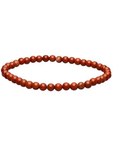 Bracciale in diaspro rosso da 4 mm