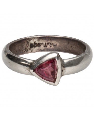 Anello di Tormalina Rosa in Argento...