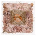 Piramide di Rodocrosite in Resina con Spirale 7x7cm